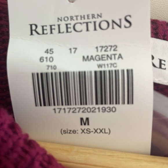 Women’s Pink (Magenta) Full Zipper Knit Cardigan, size medium . - Picture 4 of 4